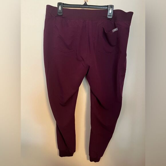 Figs Purple and Orange Jogger Sweatpants with Elastic Cuffs - Picture 4 of 4